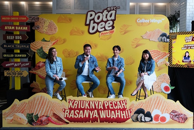 Calbee Wings Luncurkan Potabee yang #KriuknyaPecahRasanyaWah