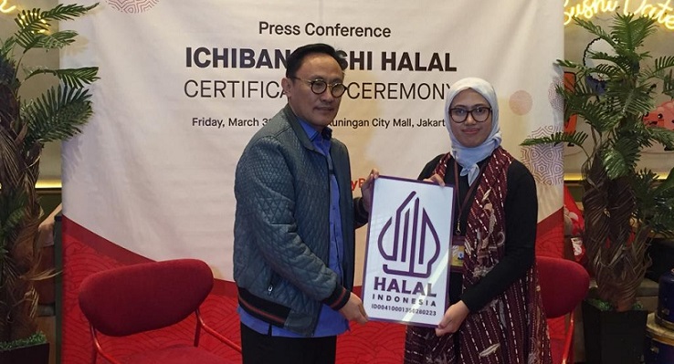 Ichiban Sushi Kantongi Sertifikat Halal Predikat A dari MUI & BPJPH