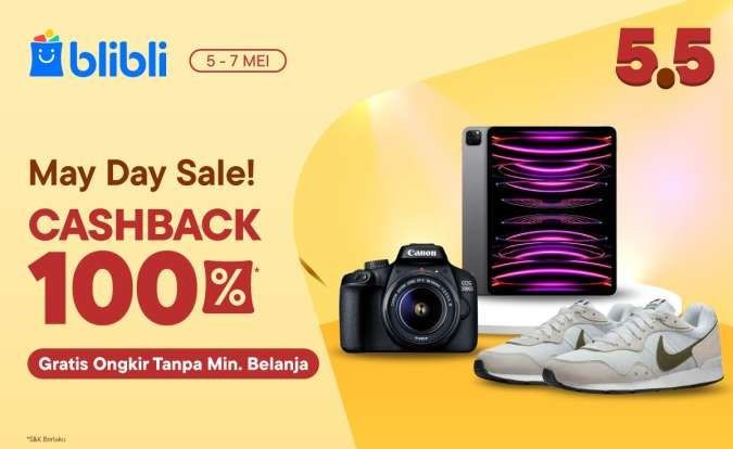 May Day Sale 5.5 Blibli Kembali Hadirkan Beragam Promo Menarik