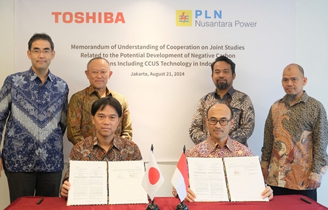 Toshiba dan PLN Nusantara Power Menjajaki Penerapan Awal Teknologi Penangkapan CO₂